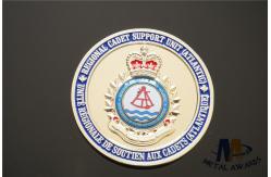 China Soft Enamel And Epoxy Covered Custom Challenge Coins Shiny Gold Plating Die Cast supplier