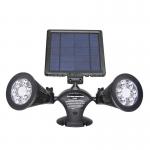 12LEDs 20-600Lumen Solar Motion Sensor Spotlight Dual Head Solar Spotlight for sale