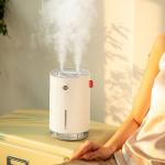 USB 4000mah Battery Powered Humidifier Ultrasonic 1100ml Desktop Air Humidifier for sale