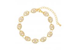 China Beaded Moonstone Bangle Bracelet supplier