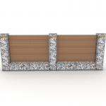 Galvanized 50x100mm 4mm Garden Gabion Baskets for sale