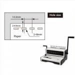 6.5mm Desktop Plastic Comb Binding Machine For 500 Sheets Document