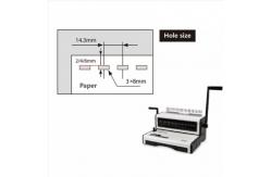 China 6.5mm Desktop Plastic Comb Binding Machine For 500 Sheets Document supplier