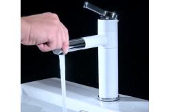 China ABS Handle Chrome Pull Out Spray Tap Exposed Wall Mount supplier