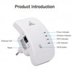 ODM KP300W Long Range Wifi Access Points 802.11n 300Mbps Wifi Repeater Booster