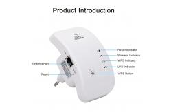 China ODM KP300W Long Range Wifi Access Points 802.11n 300Mbps Wifi Repeater Booster supplier
