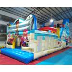 ODM Commercial Inflatable Slide Outdoor Bouncy Castle Obstacle Course for sale