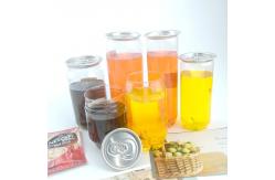 China Easy Open Ends Lid 250ml Plastic Bottle Can For Juice Drinks supplier