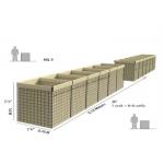 Non Woven Geotextile 300g/M2 Defensive Barrier High Tensile Mil Protective 2x1x1m for sale