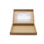 shipping paper box for clothes t-shirt for clothes mail paper box packaging with insert clear pvc window for sale
