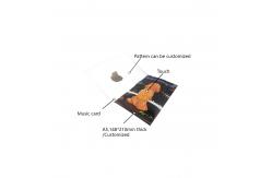 China Musical glitter Sound Greeting Cards For Christmas With CE ROHS FCC Certification supplier