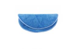 China 48cm Diameter Blue Microfiber Wet Mop PadsTwist Yarn Round Shape supplier