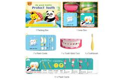 China Interactive Early Childhood Development Toys Tooth Brushing Book Sets For Kids supplier