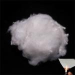 Recycled A1 Hollow Fire Retardant Fiber 64mm White Polyester Staple Fiber for sale