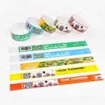 Customization Paper Bracelets Sequential Numbering Tyvek Paper Wristbands For Festival Event for sale