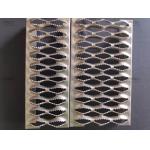 High Strength  Silver Diamond Hole Grip Strut Safety Grating 300mm Width for sale