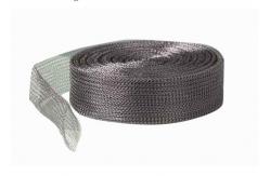 China Stainless Steel Knitted Wire Mesh Gasket  1 Inch Width For EMI Shielding supplier