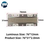 180W uv led curing lamp 365nm COB wholesale led seamless splicing module