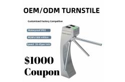 China 304 Stainless Steel Tripod Turnstile Gate 210x270x980mm supplier