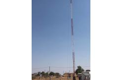 China Guyed Mast Lattice Telecommunication Steel Tower With Galvanized 72m 92m supplier