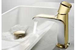 China Zinc Alloy Single Handle Electroplate Wash Basin Tap supplier