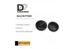 China Black Fancy ing Buttons , Electroplating Bulk Craft Buttons Nickel Free supplier