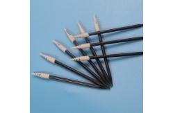 China Black Handle Micro Spiral Pointed Sponge Foam Swab Lint Free supplier