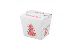 China Disposable Rectangle Takeout Hard Paper Box Tray Kraft Food Noodle Box supplier