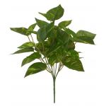Lifelike 7pcs 36cm Height Artificial Green Bush With 36 Leaves for sale