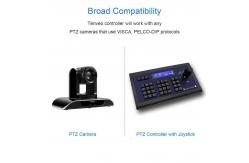 China Wired Joystick PTZ Keyboard Controller 1200bps To 19200bps supplier