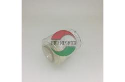 China 50ML Clear Plastic Cylinder , Transparent PET Easy Open Can with Alu Lid supplier