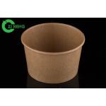 Food Grade Kraft Paper Salad Bowl 12oz Disposable Biodegradable for sale