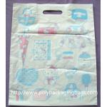 Promotional Printed Patch Handle Carrier Bags With Reinforcement for sale
