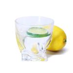 Gold Rimmed clear Old Fashioned Glass Whiskey Cup Single Wall Lead Free for sale