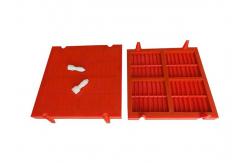 China Modular Polyurethane Dewatering Screen Mesh For Shaker Tailings Dry Row System supplier
