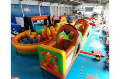 China ODM 1000D Inflatables Obstacle Course Kids Bounce House Slide supplier