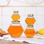 Twist Off Metal Cap Glass Jam Jars , Clear Mason Jars Small Glass Containers