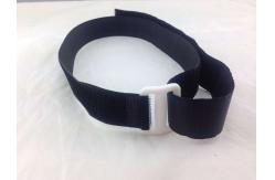 China Easy Release And Refastening Black Hook and Loop Cinch Straps With Buckle supplier