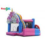 Sayok Flower Theme Inflatable Bouncing Trampoline With Slide Inflatable Bounce House Bouncing Jumpers for sale