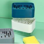 Soap Dispenser Pump Box Kitchen Countertop Sponge Caddy  Soap Pump Dispenser