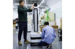 China Mobile Body Temperature Camera UV Lamp Virus Killing Robot supplier