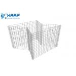 Explosion Proof Welded Mesh Gabion , Gabion Rock Cages Defensive Container Barrier for sale