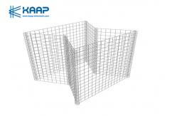 China Explosion Proof Welded Mesh Gabion , Gabion Rock Cages Defensive Container Barrier supplier