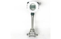 China Liquid DN100 Flanged Connection Vortex Flow Meter Pipe Line supplier