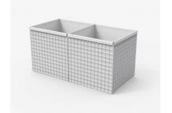 China Military Use Hesco Bastion Barrier System Square Hole Shape Easy Assembly supplier