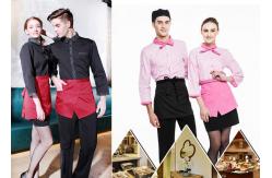 China Restaurant Cute Waitress Aprons Antifouling With Practical Front Pocket Design supplier