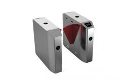 China LED Indicator 1.2mm Thickness Flap Barrier Gates IP44 Flap Glass Turnstiles supplier