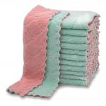 Absorbent Dish Cloths Microfiber Cleaning Cloths Water Absorption Kitchen Towel for sale