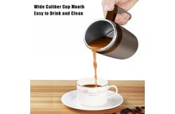 China 13oz Automatic Stirring Cup Auto Stir Coffee Cup With 2 Stir Bar supplier