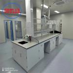 Grey White Lab Furniture With Shelves Base Cabinet in Steel for Lab Organization Storage for sale